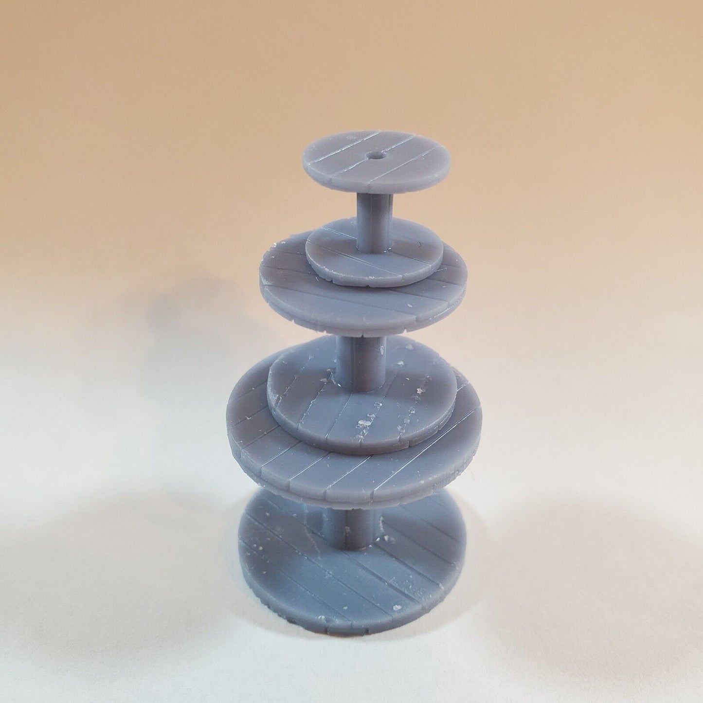 HO Scale Empty Cable Spools for Model Railroad Diorama