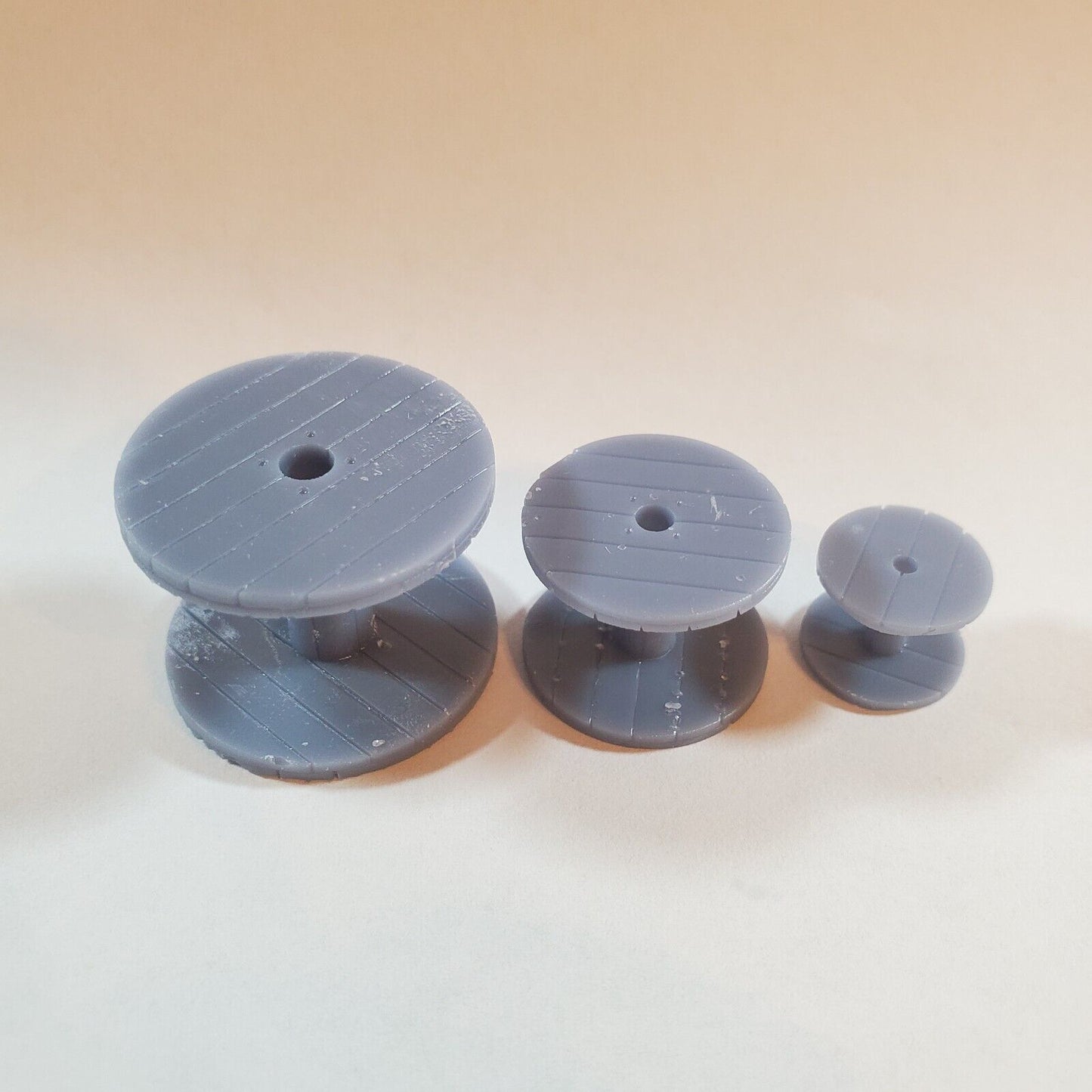 O Scale Empty Cable Spools for Model Railroad Diorama