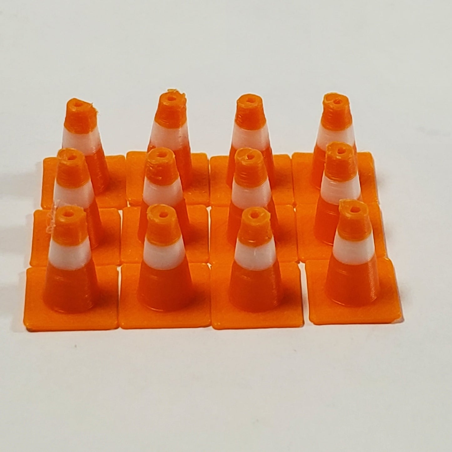O Scale Traffic Cones for Model Railroad Diorama