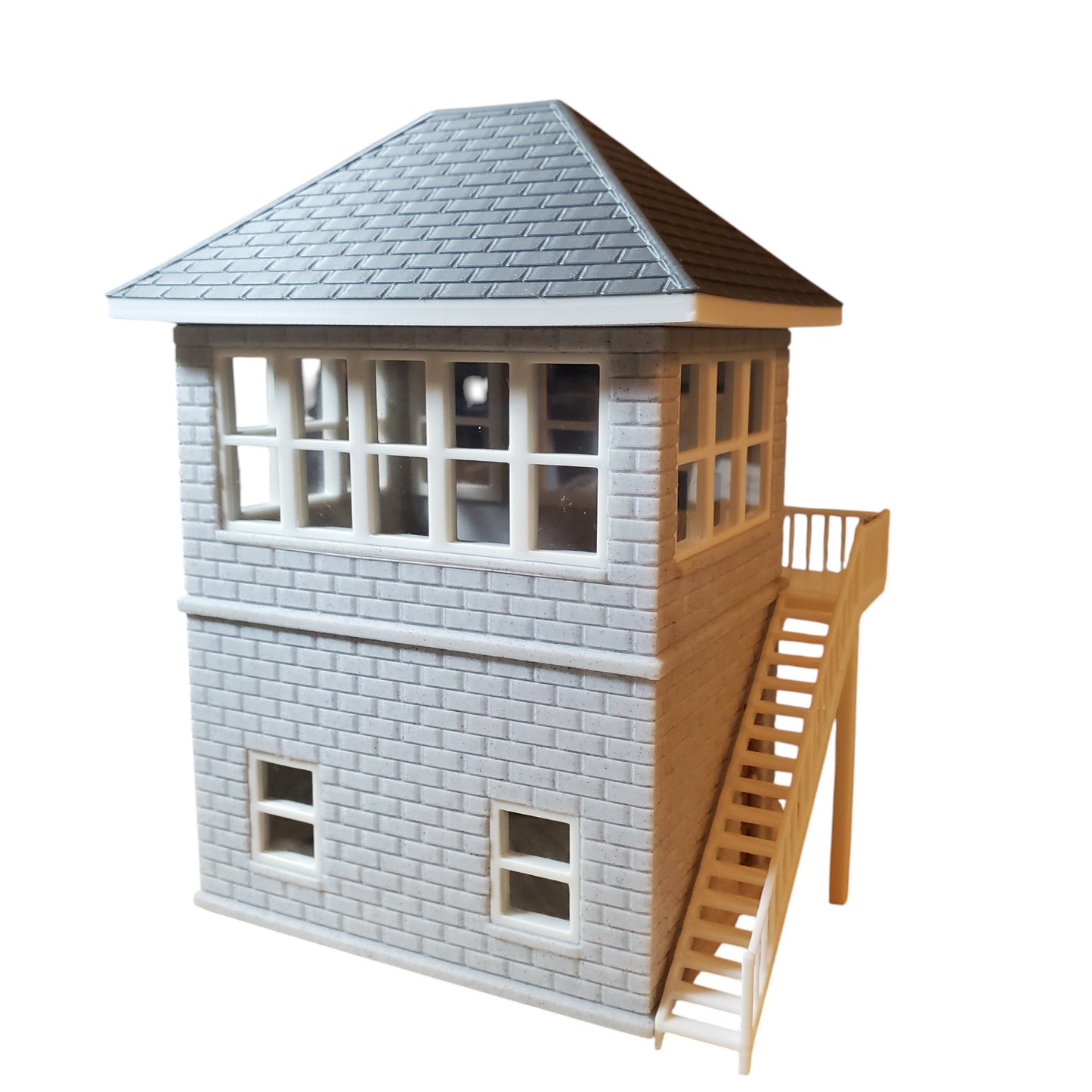 Historic Newton Tower | O Scale (1:48) Interlocking Tower for Model Railroad Diorama