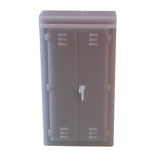 N Scale Trackside Electronics Cabinet, Signal Box, Single Wide for Model Railroad Diorama 6-Pack