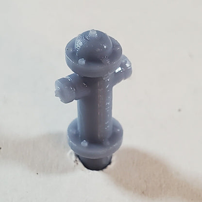 O Scale (1:48) Fire Hydrant Style 2 for Model Railroad Diorama 12 Pack