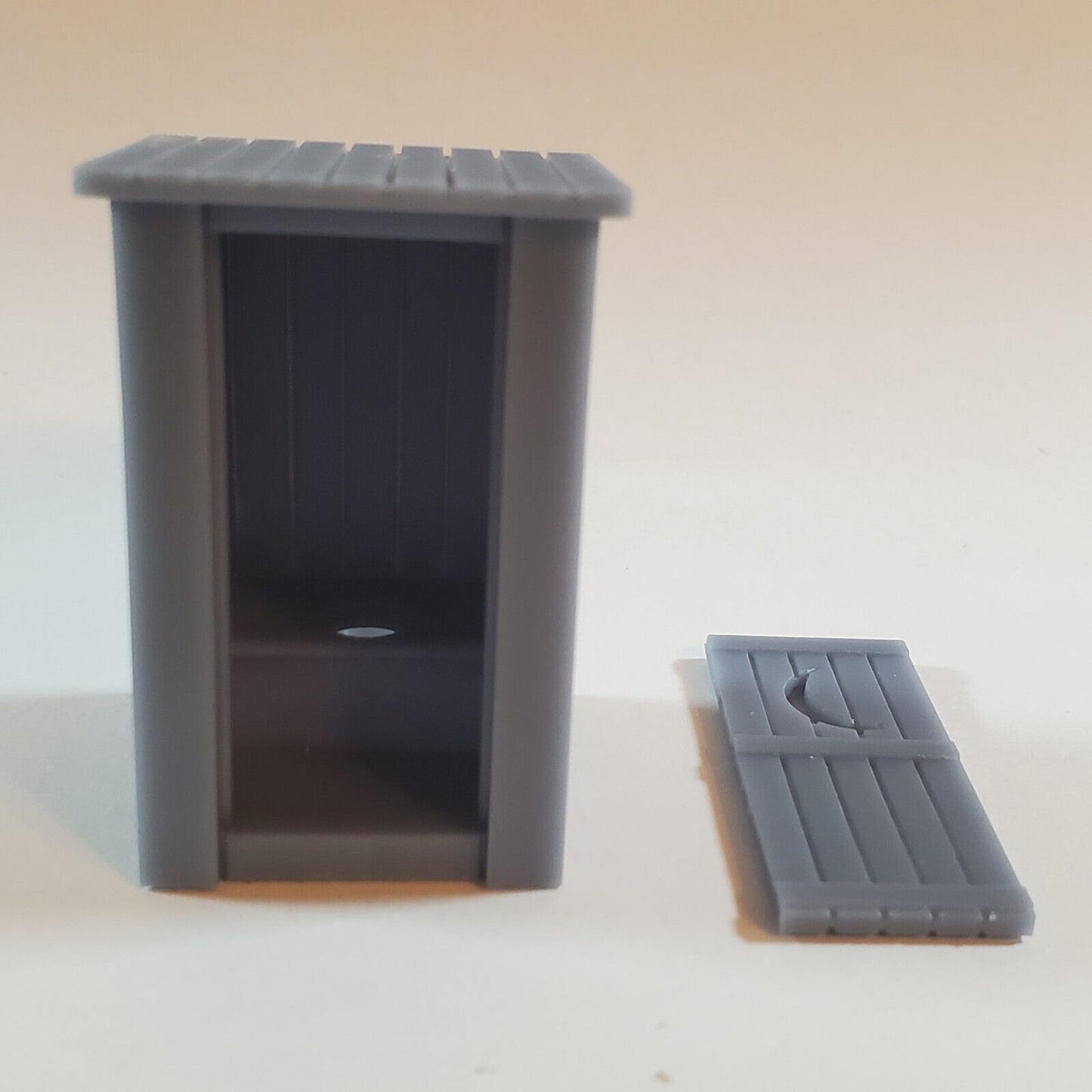 O Scale Old Time Outhouse 4-Pack for Model Railroad Diorama