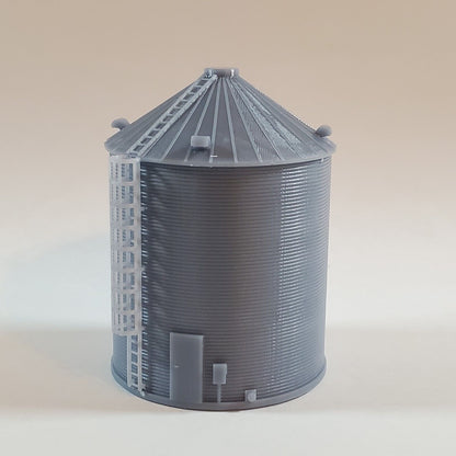 N Scale Grain Bin Silo (20'x25') for Model Railroad Diorama 2-Pack