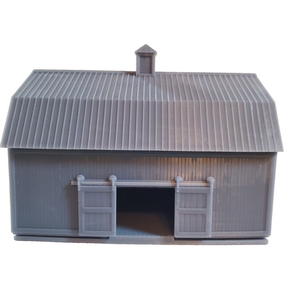 N Scale 2-level Barn for Model Railroad Diorama