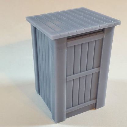 HO Scale Old Time Outhouse 4-Pack for Model Railroad Diorama