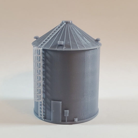 HO Scale Grain Bin Silo (20'x25') for Model Railroad Diorama