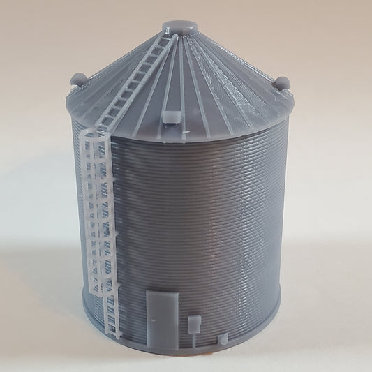 S Scale Grain Bin Silo (20'x25') for Model Railroad Diorama