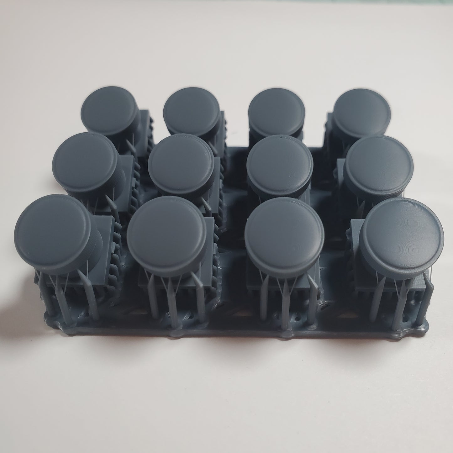 HO Scale Gravity Roof Vent for Model Railroad Diorama - Pack of 12