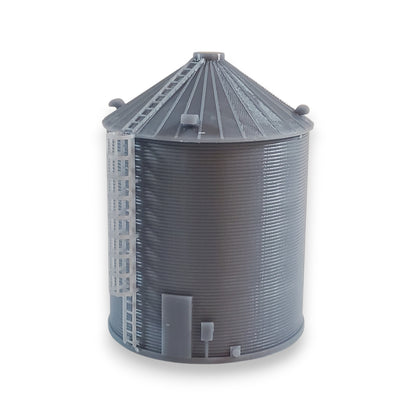 HO Scale Grain Bin Silo (20'x25') for Model Railroad Diorama