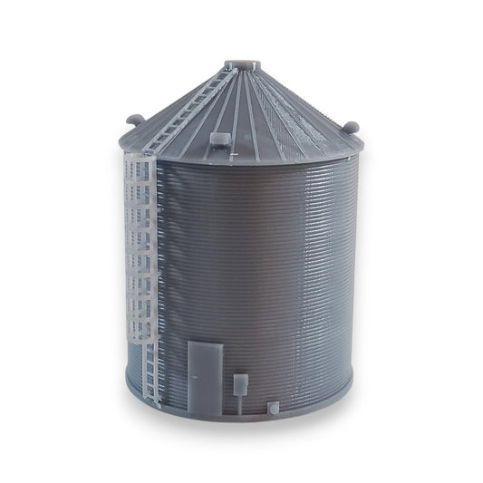HO Scale Grain Bin Silo (20'x25') for Model Railroad Diorama
