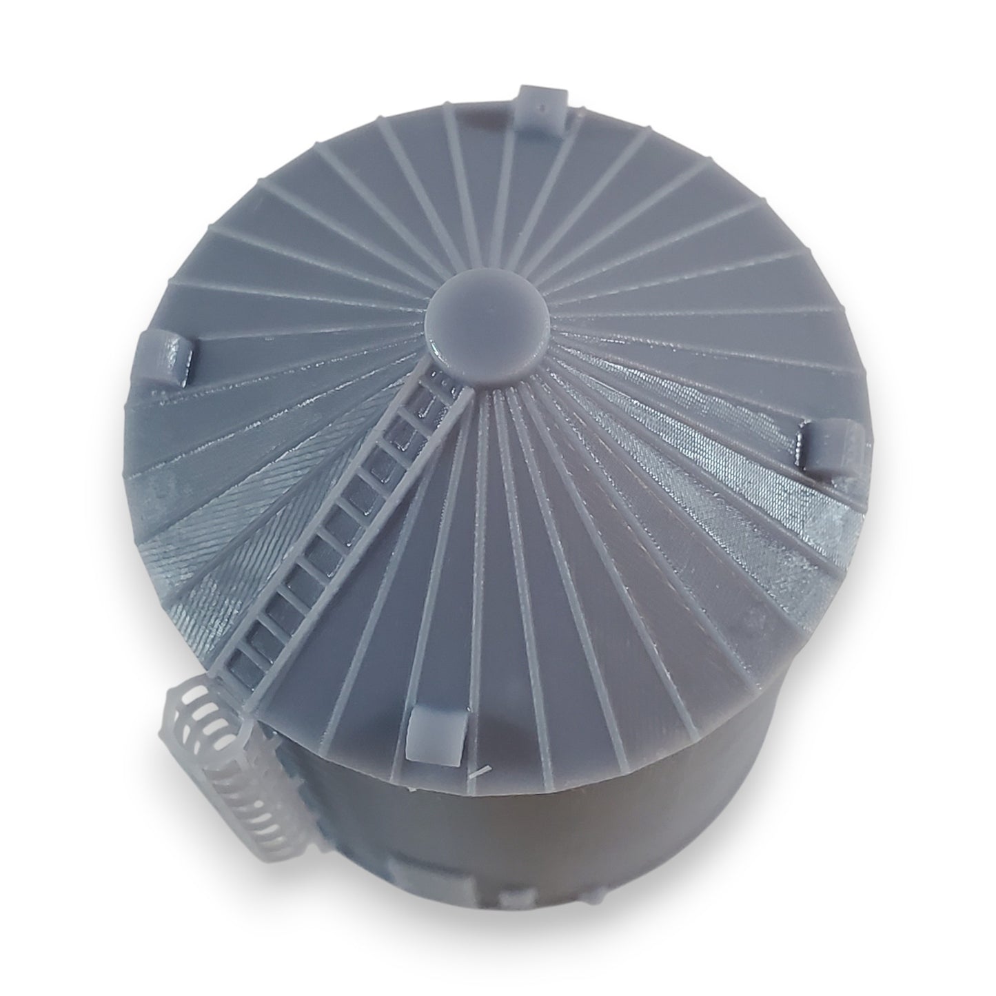 HO Scale Grain Bin Silo (20'x25') for Model Railroad Diorama