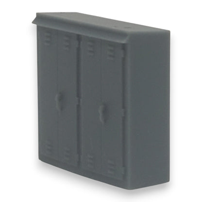 N Scale Trackside Electronics Cabinet, Signal Box, Double Wide for Model Railroad Diorama 6-Pack