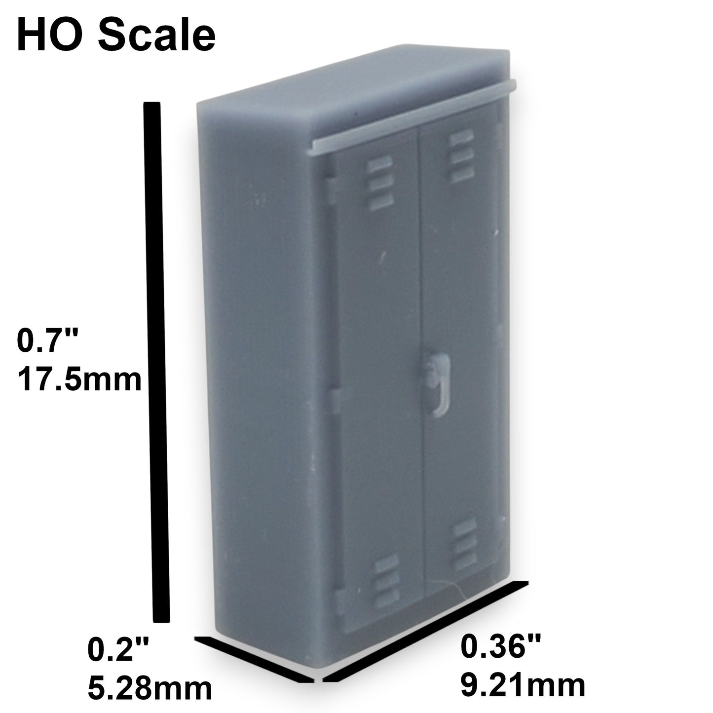 HO Scale Trackside Electronics Cabinet Combo 1, Signal Box, for Model Railroad Diorama 6-Pack